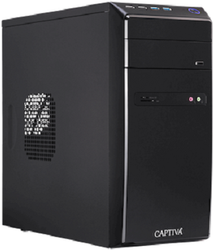 CAPTIVA Desktop-PC – AMD Ryzen 5, 8 GB RAM, 500 GB Speicher