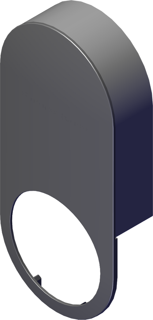 SimonsVoss Türgriff-Cover – Schutz für Zutrittskontrolle, schwarzgrau