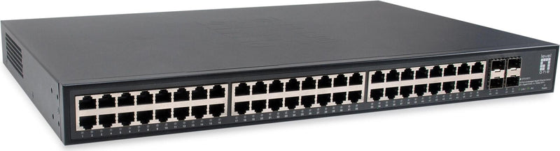 LEVELONE Netzwerk-Switch – 48 Ports, 10 Gb SFP+