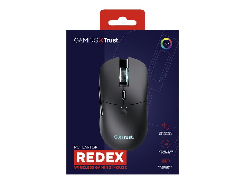 TRUST GXT 980 Redex Maus – Kabellos, 6 Tasten