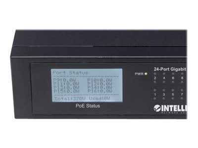 INTELLINET 24-Port Gigabit Switch – PoE+ für einfache Netzwerkverbindungen