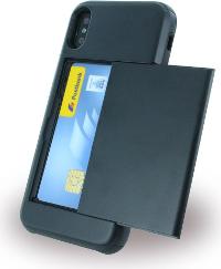 CYOO iPhone X Hülle – Robustes Hardcover mit Kartenfach