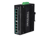 TRENDnet 8-Port Gigabit Switch – PoE+, für Industrieumgebungen