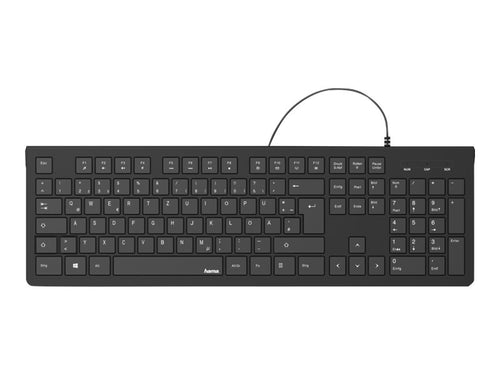 HAMA Basic-Tastatur – USB, spritzwassergeschützt