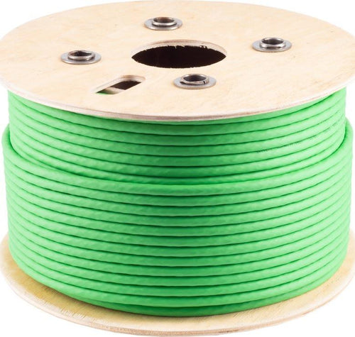 S-CONN Netzwerkkabel – Cat 8.2, 100 m, grün