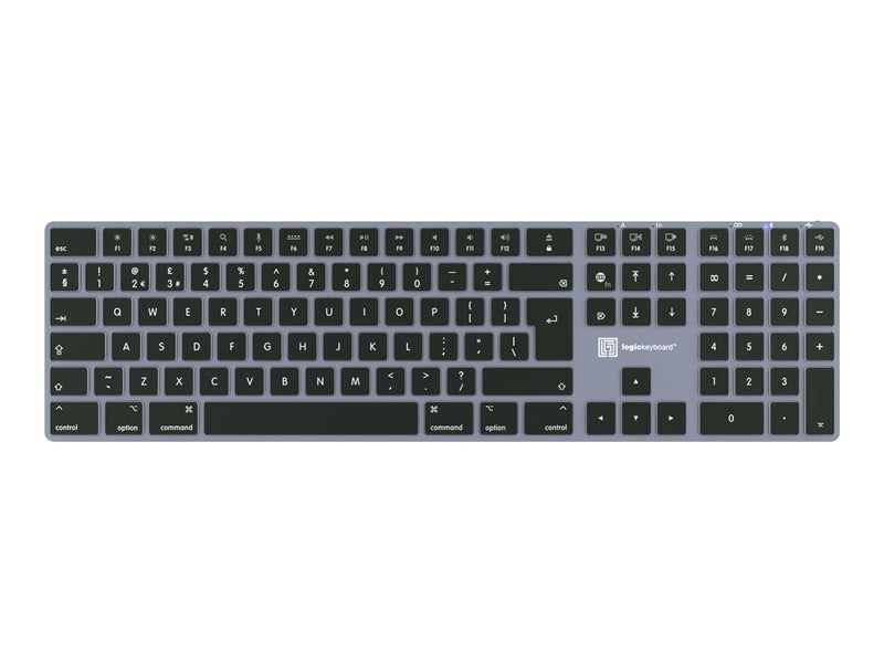 LOGIC-KEYBOARD Titan – Kabellose, beleuchtete Mac-Tastatur