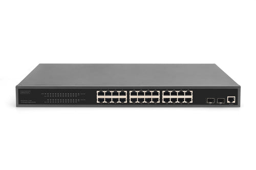 Digitus 24-Port Netzwerk-Switch – Gigabit Ethernet, PoE+ Unterstützung