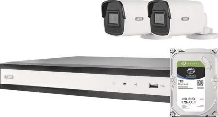 ABUS PoE-Video-Set – 2 Mini-Kameras, NVR für einfache Überwachung