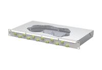 Metz Connect Patchfeld – 12-fach LC-Anschlüsse, OM5 Glasfaser