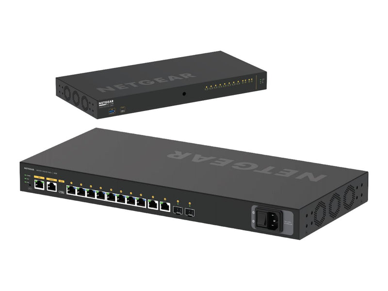 Netgear 12-Port Switch – PoE+ für Audio/Video, 10 Gigabit