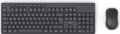 HAMA Kabellose Tastatur und Maus – Ideal fürs Heimbüro, 8 Mediatasten