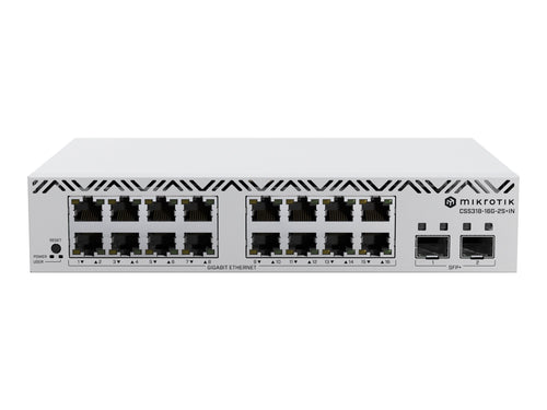 MikroTik Cloud Smart Switch – 16 Gigabit-Ports, 2 SFP+ für schnelles Netzwerk