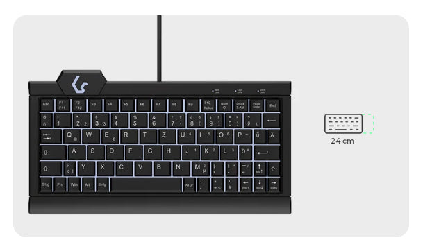 KEYSONIC Mini-Tastatur – Kompakt und kabelgebunden