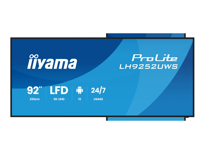 Iiyama 92" LCD-Display – 5K-Auflösung, Blendschutz
