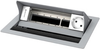 Kindermann CablePort – 4-fach Steckdosengehäuse, silber