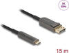 Delock USB-C zu DisplayPort Kabel – 8K, 40 Gbps, 15 m