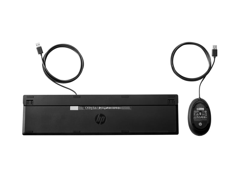 HP Tastatur-Maus-Set – Vollgröße, USB-Anschluss, Französisch Layout