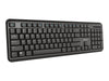 Trust Kabellose Tastatur – Spritzwasserschutz, USB-Empfänger