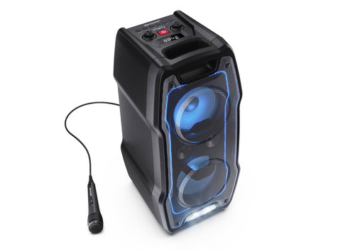 Sharp Party-Lautsprecher – 180W Sound, bunte Lichtshow