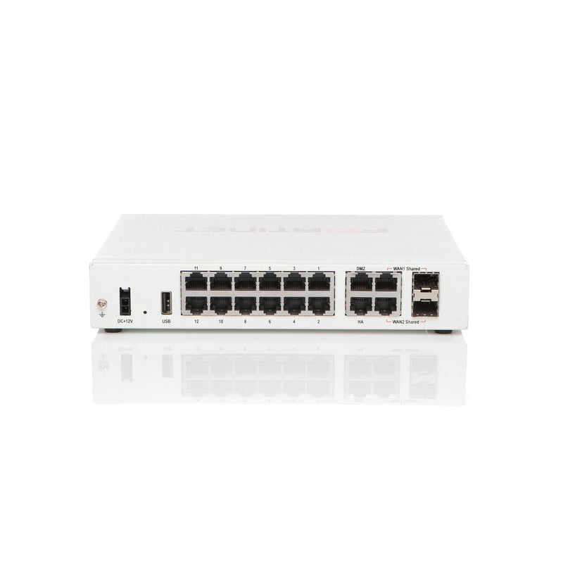 Fortinet Sicherheitsgerät – 12 Anschlüsse, Gigabit Ethernet