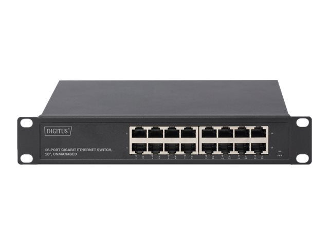 Digitus 16-Port Ethernet Switch – Gigabit-Netzwerk, einfache Installation