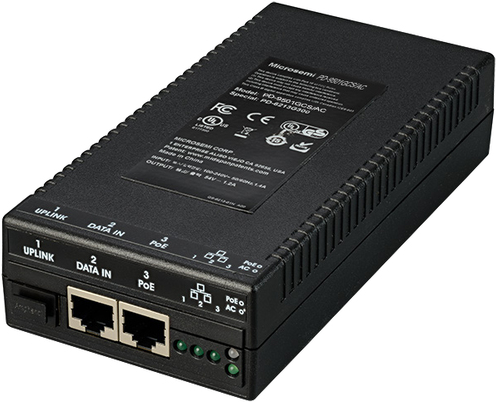 Microchip Medienkonverter – 1 Gbps, PoE Unterstützung