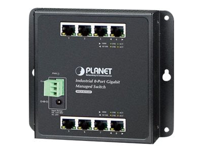 Planet Technology 8-Port Switch – Wandmontage, verwaltet