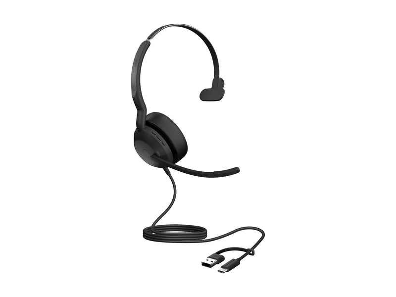 Jabra Evolve2 50 Headset – Komfort für Anrufe & Musik, USB-C/A