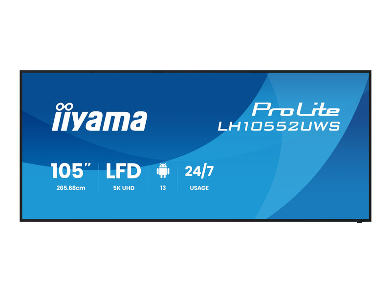 Iiyama 105" Display – 5K-Auflösung, integrierter Mediaplayer