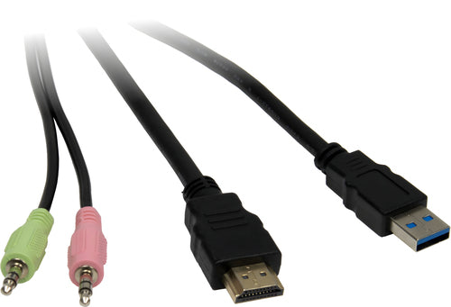 Intertech KVM-Switch – HDMI, 4 Computer gleichzeitig