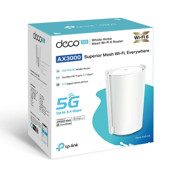 TP-Link Deco X50-5G WLAN-System – Schnelles Internet, große Abdeckung