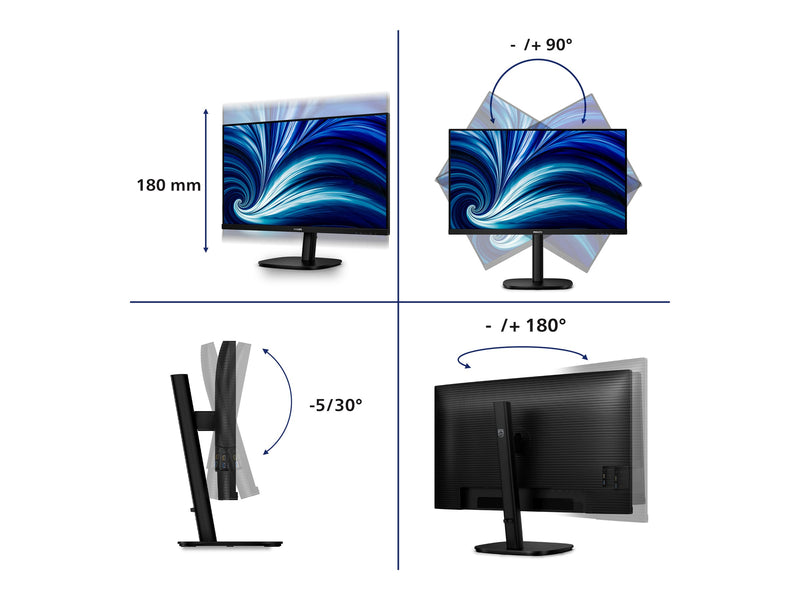Philips 32" Monitor – 2K-Display, IPS-Technologie