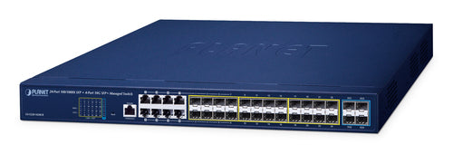 Planet Technology 24-Port Managed Switch – Gigabit Ethernet, Rackmontage
