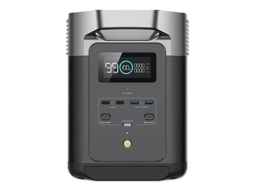 Ecoflow Tragbare Powerstation – 2400W Leistung, USB-C Anschlüsse