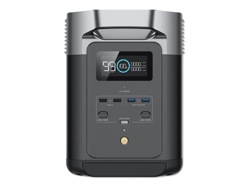 Ecoflow Tragbare Powerstation – 2400W Leistung, USB-C Anschlüsse