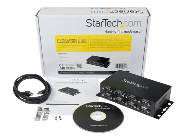 StarTech USB-Seriell Adapter – 8 Ports, Wandmontage möglich