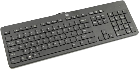 HP USB Business-Tastatur – Volle Größe, mechanische Tasten