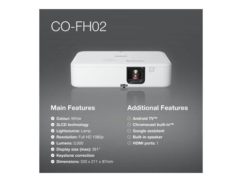 Epson Heimkino-Beamer – 3000 Lumen, Full-HD, Android TV