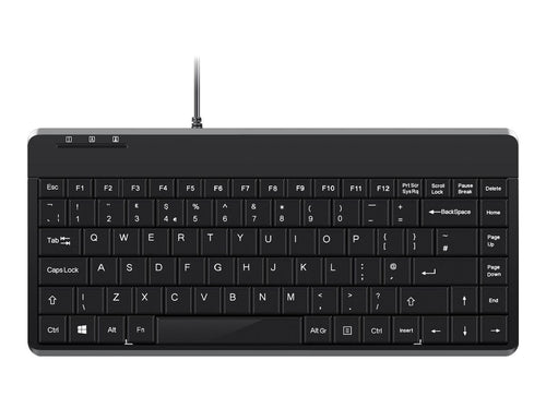 PERIXX Mini USB-Tastatur – Kompakt, mit 2 USB-Anschlüssen