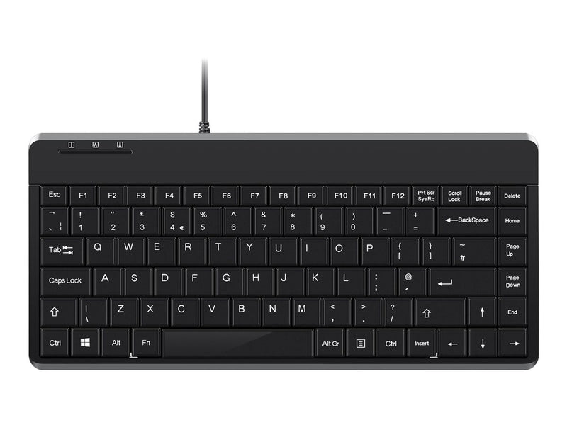 PERIXX Mini USB-Tastatur – Kompakt, mit 2 USB-Anschlüssen