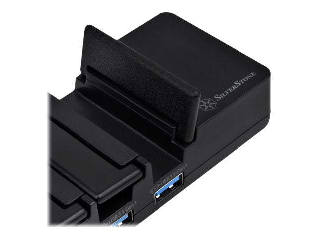 SilverStone USB-Hub – 7 Anschlüsse, schnelles Laden