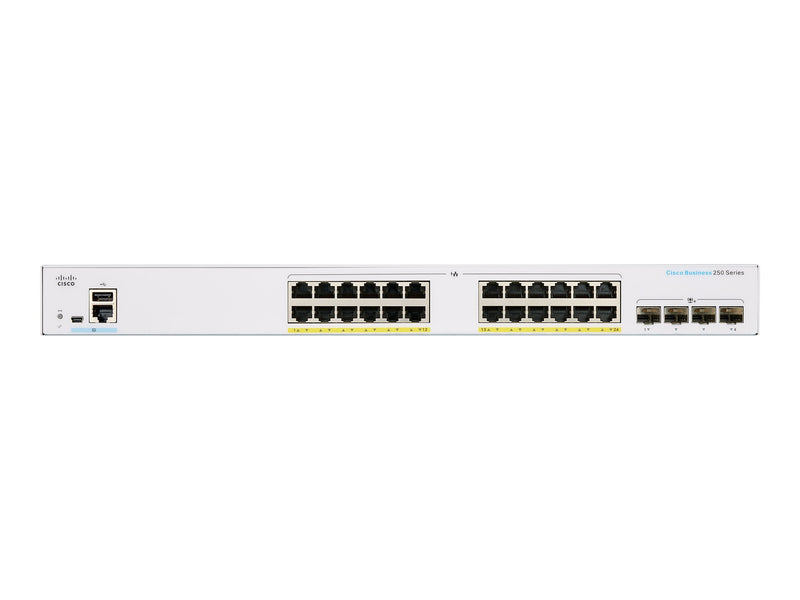Cisco Smart Switch – 24 Anschlüsse, PoE+ für kleine Unternehmen