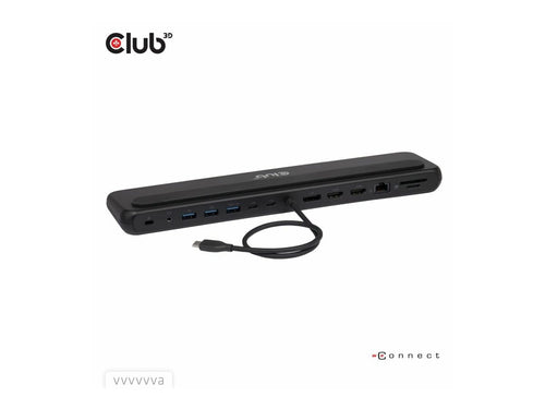 CLUB3D USB-C Dockingstation – 12 Anschlüsse, 8K Video