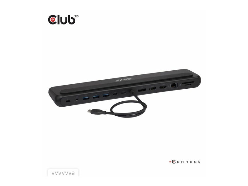 CLUB3D USB-C Dockingstation – 12 Anschlüsse, 8K Video