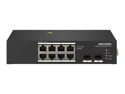 Hikvision Smart Switch – 8 PoE-Anschlüsse, robust für extreme Bedingungen