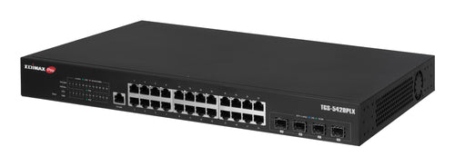 Edimax Netzwerk-Switch – 28 Anschlüsse, schnelles PoE++