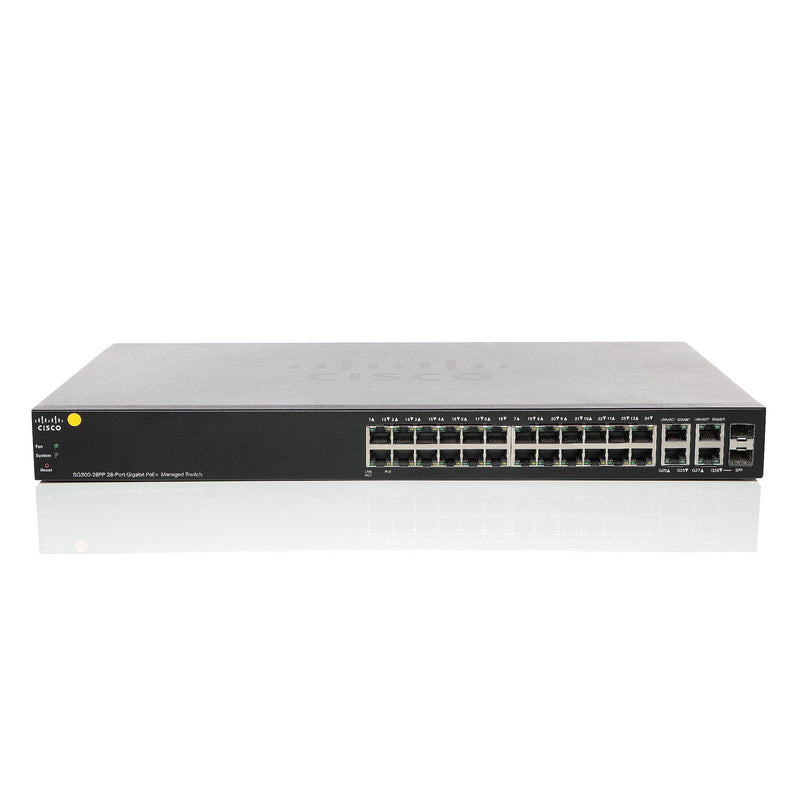 Cisco Switch – 28 Anschlüsse, PoE+ für kleine Unternehmen