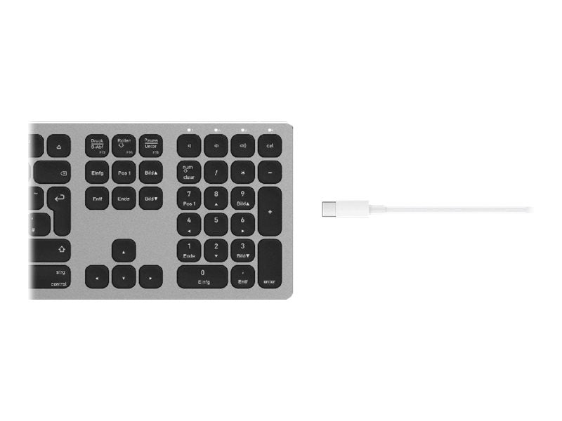 KEYSONIC Kabellose Tastatur – Bluetooth, volle Größe