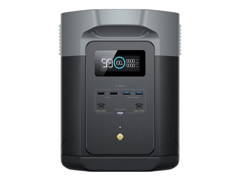 EcoFlow Delta 2 Max Powerstation – 2048 Wh, vielseitige Anschlüsse