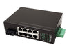 ROLINE Industrie-Switch – 8 Anschlüsse, DIN-Schiene montierbar